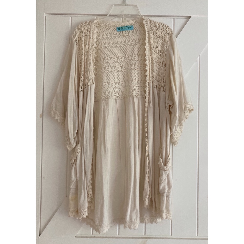 Lacey Cream Cardigan